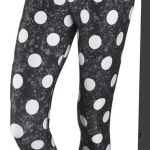 NIKE‎ Women’s Black&White SPOTS/POLKA DOTS TRAINING GYM YOGA TIGHTS PANTS MEDIUM